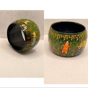 Vintage bangle wood hand paint